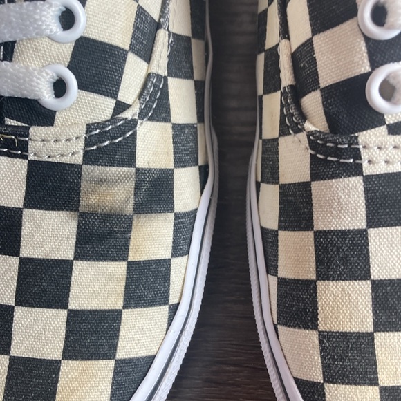 VANS Black Off-White Checkerboard Squares Gum Block Low Shoes Men's 13 - Picture 3 of 10